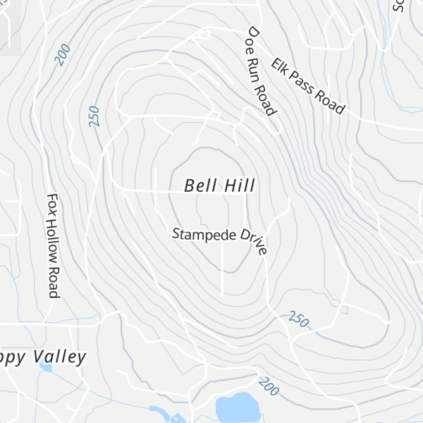Map of Bell Hill