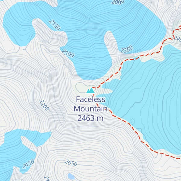Map of Faceless Mountain