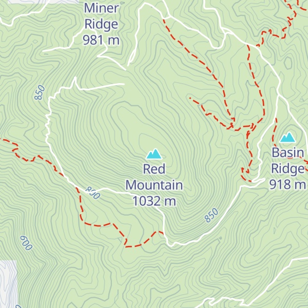 Map of Red Mountain