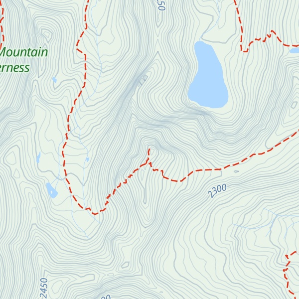 Map of Boulder Peak