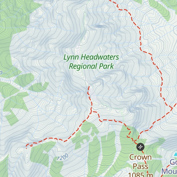 Map of Crown Mountain