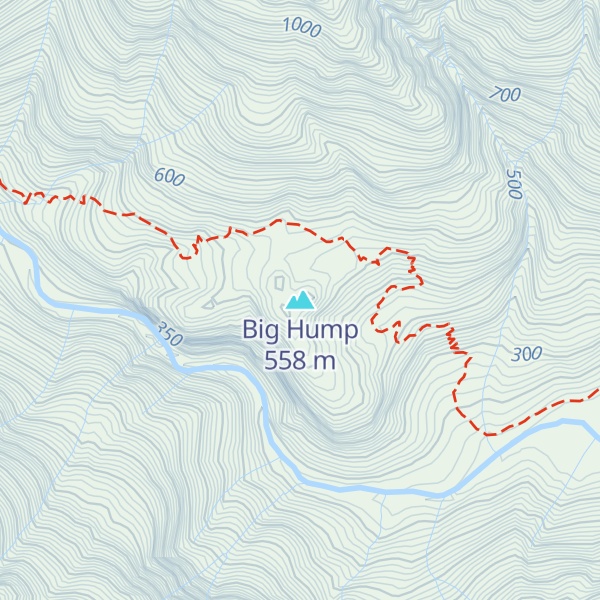 Map of Big Hump