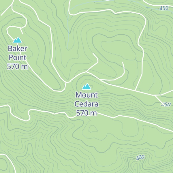 Map of Mount Cedara