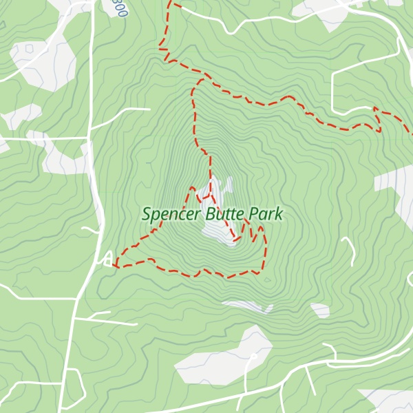 Map of Spencer Butte