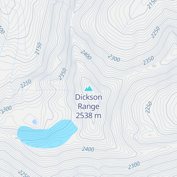 Map of Dickson Range