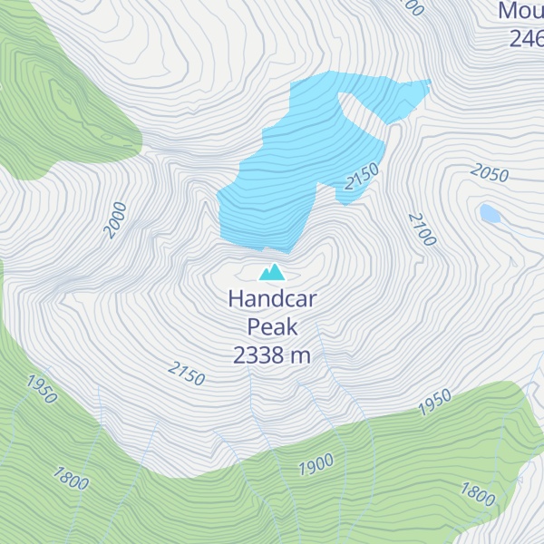 Map of Handcar Peak