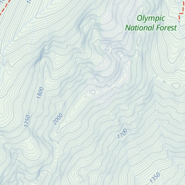 Map of Mount Worthington
