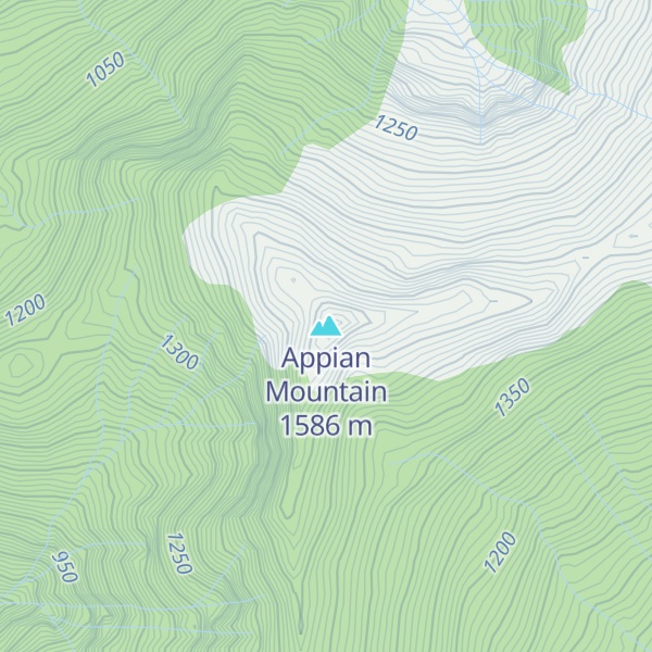 Map of Appian Mountain