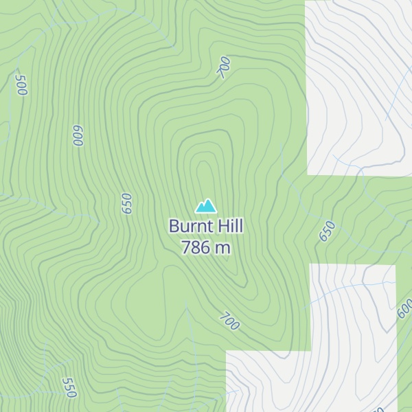 Map of Burnt Hill