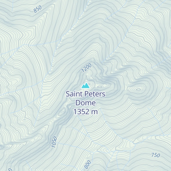 Map of Saint Peters Dome