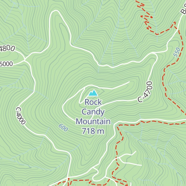 Map of Rock Candy Mountain