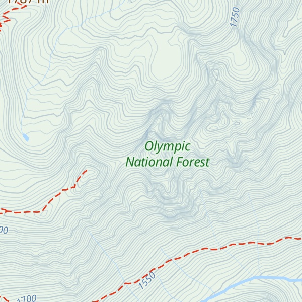 Map of Buckhorn Mountain - Northeast Peak