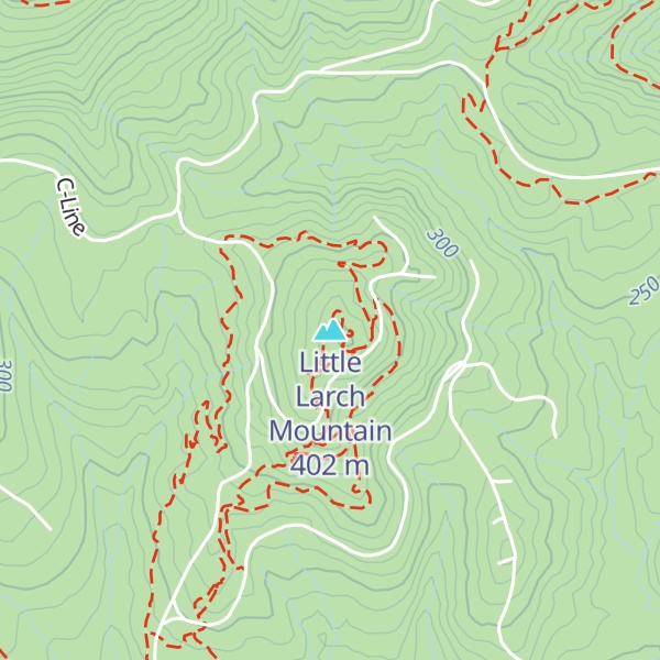 Map of Little Larch Mountain