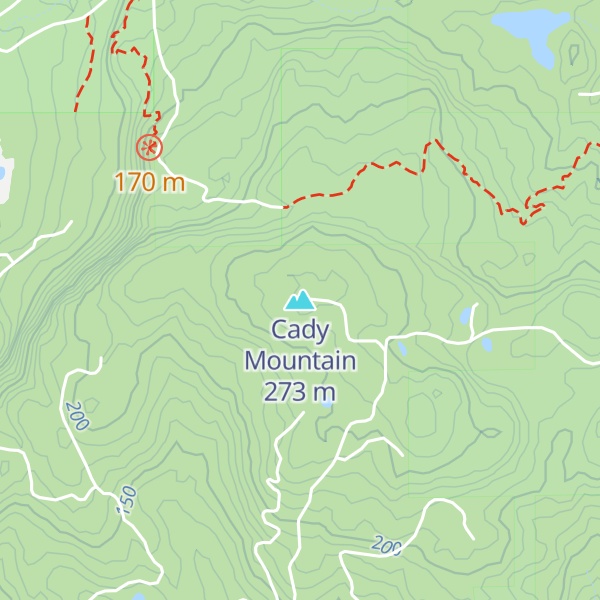 Map of Cady Mountain