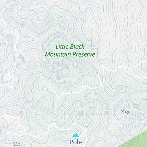 Map of Little Black Mountain