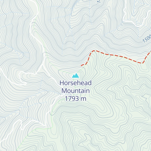 Map of Horsehead Mountain