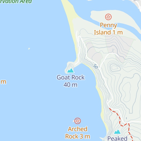 Map of Goat Rock
