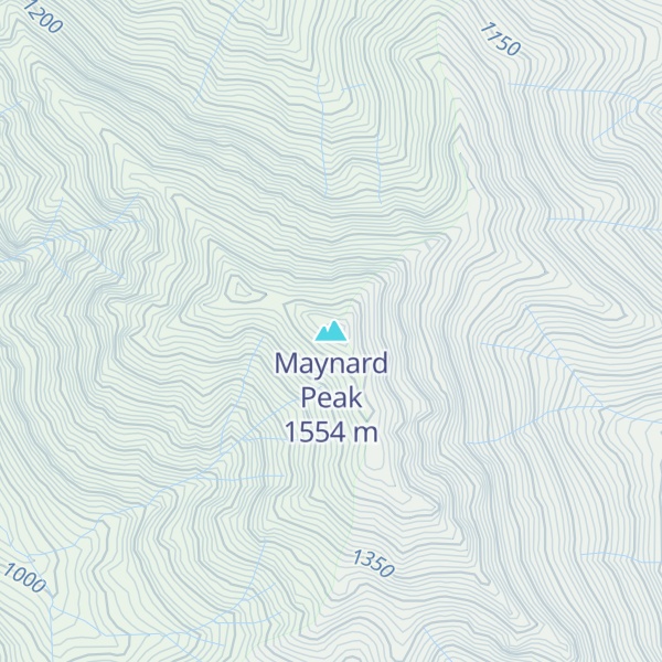 Map of Maynard Peak