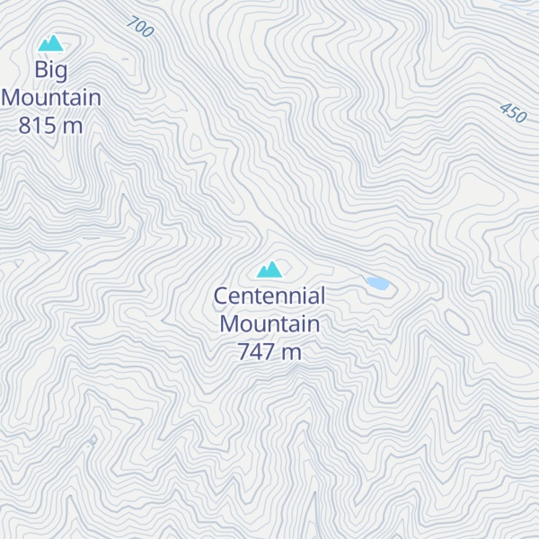 Map of Centennial Mountain