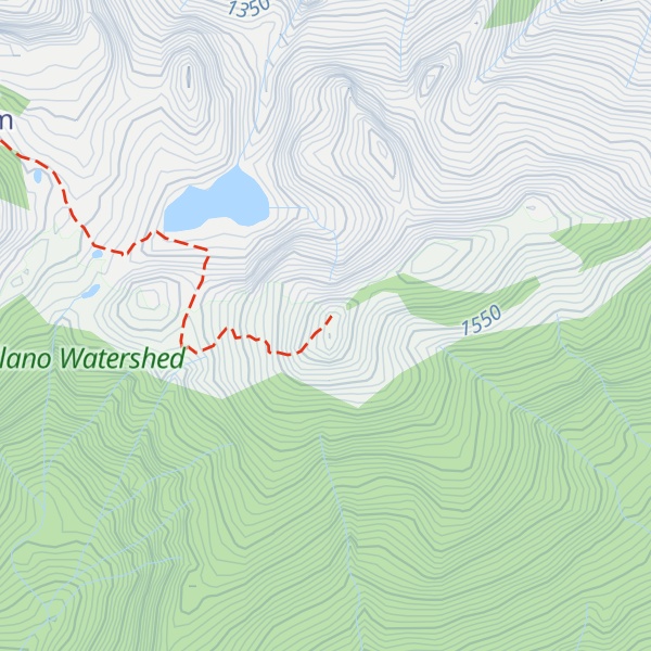 Map of Capilano Mountain
