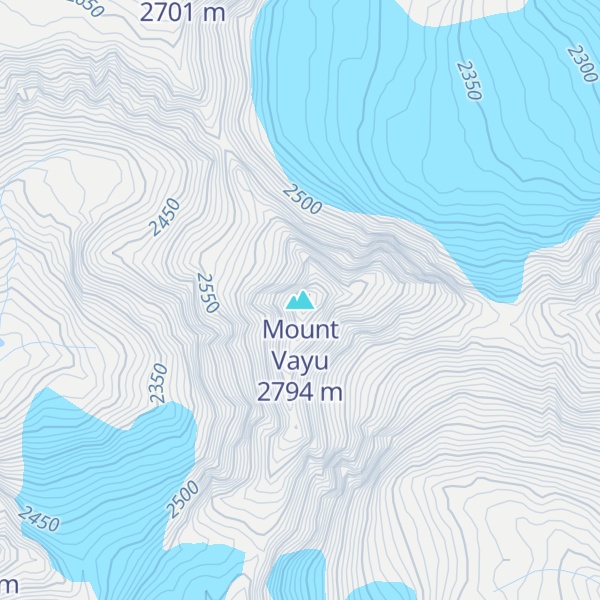 Map of Mount Vayu