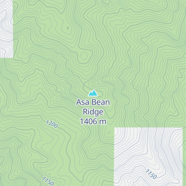 Map of Asa Bean Ridge