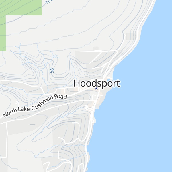 Map of Hood Canal Visitor Center