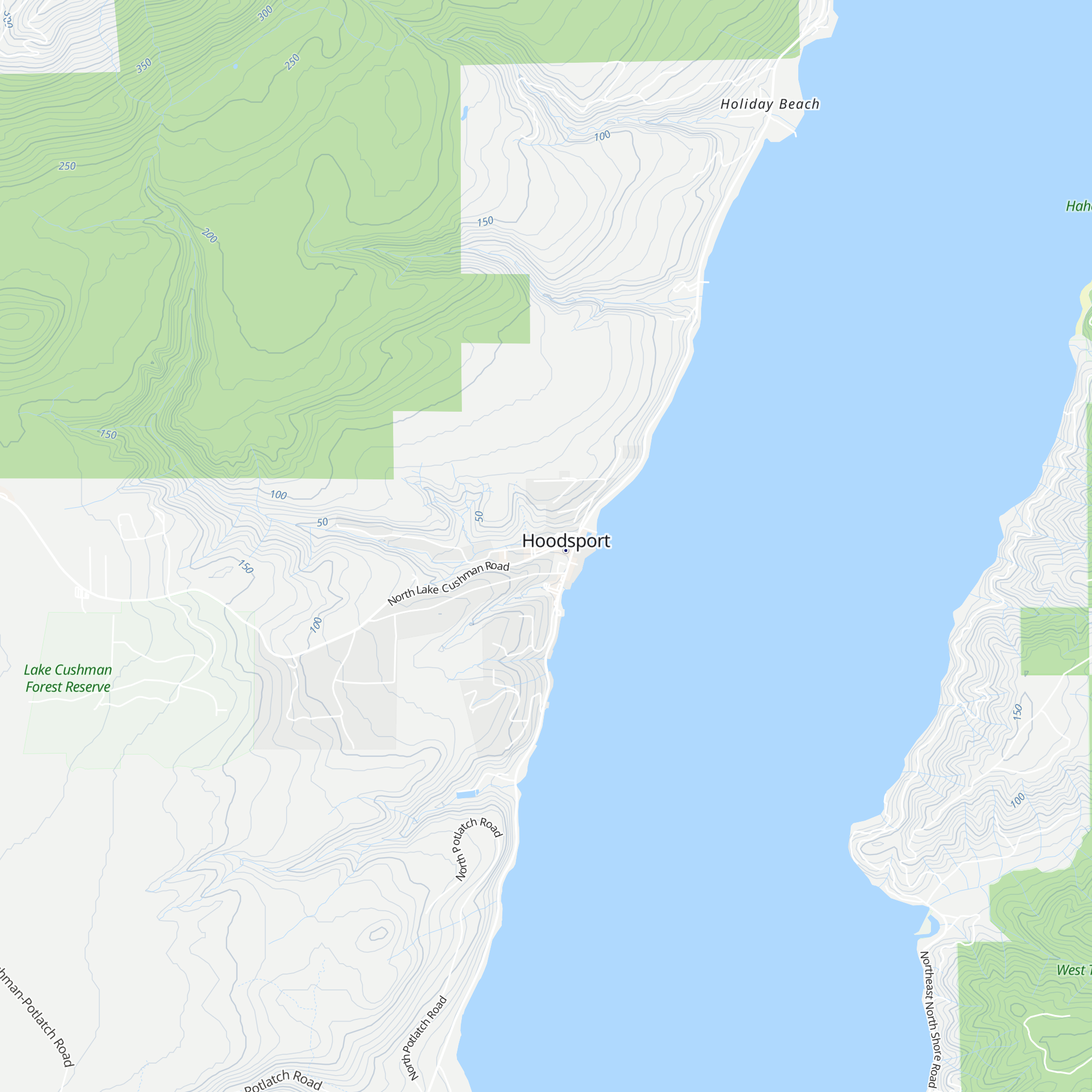 Hood Canal Visitor Center map