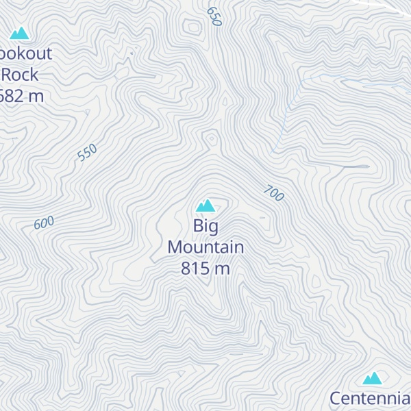 Map of Big Mountain