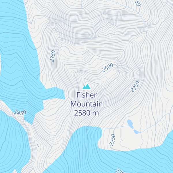 Map of Fisher Mountain