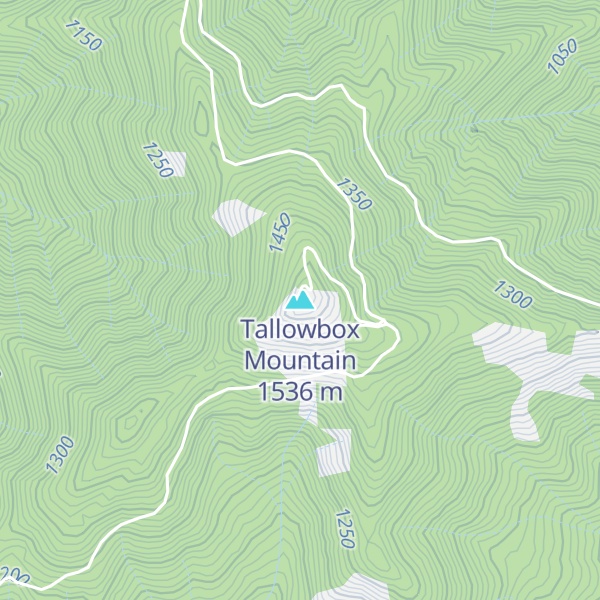 Map of Tallowbox Mountain