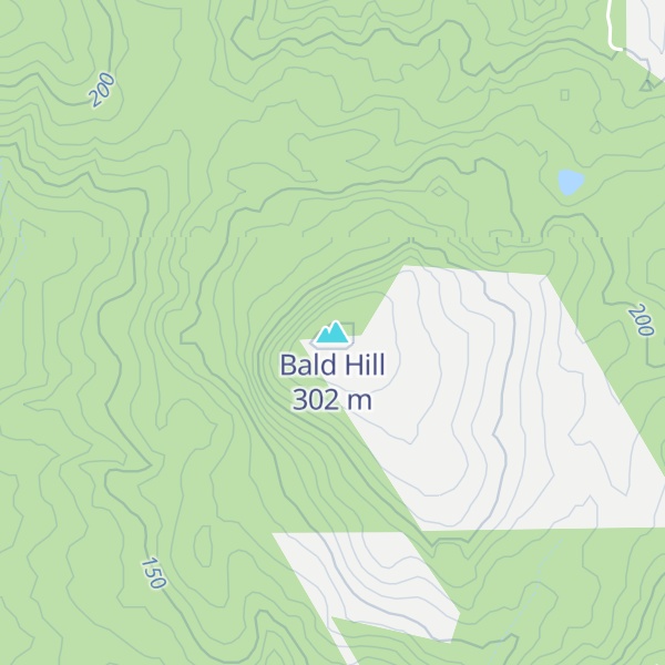 Map of Bald Hill