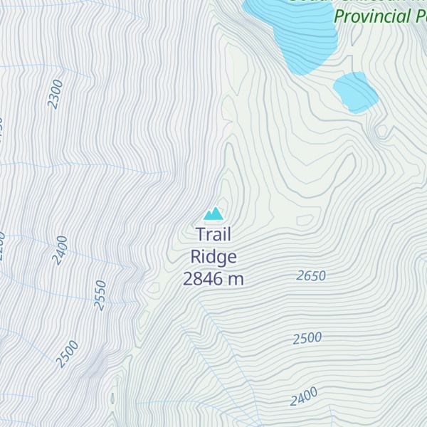 Map of Trail Ridge