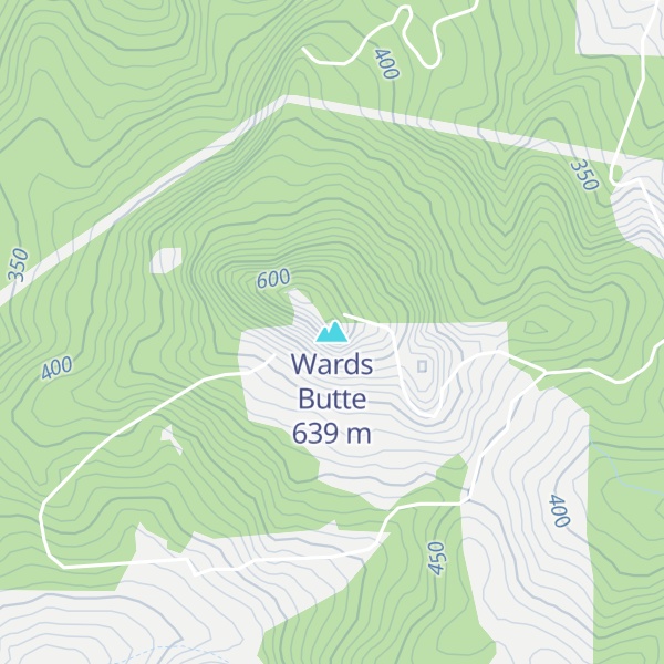 Map of Wards Butte