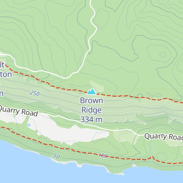 Map of Brown Ridge