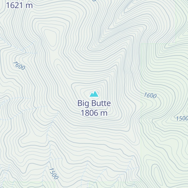 Map of Big Butte