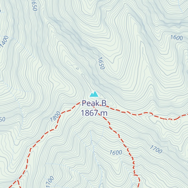Map of Peak B
