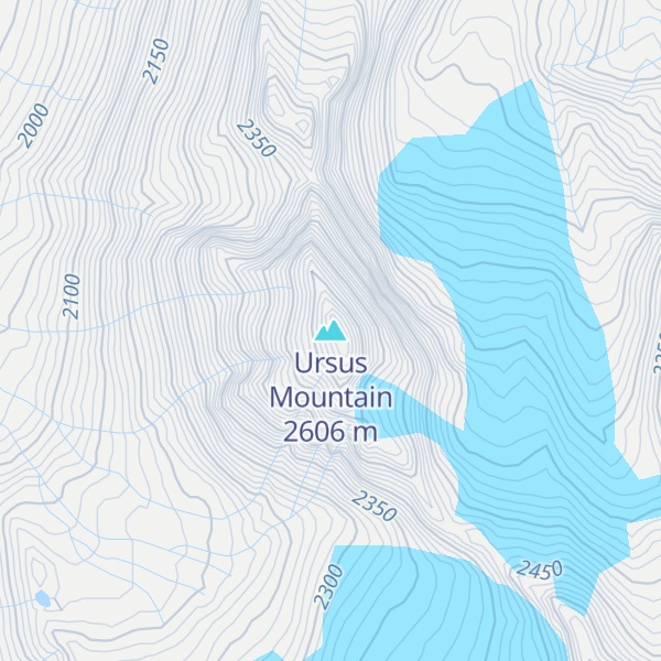 Map of Ursus Mountain