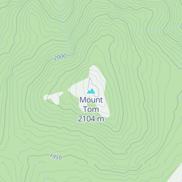 Map of Mount Tom