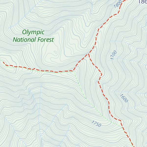 Map of East Baldy