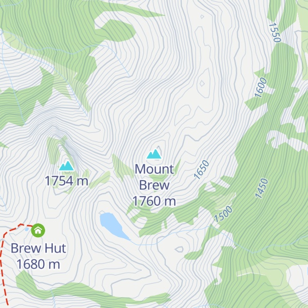 Map of Mount Brew