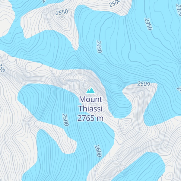 Map of Mount Thiassi