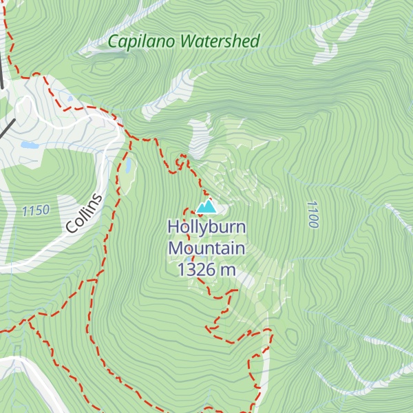 Map of Hollyburn Mountain