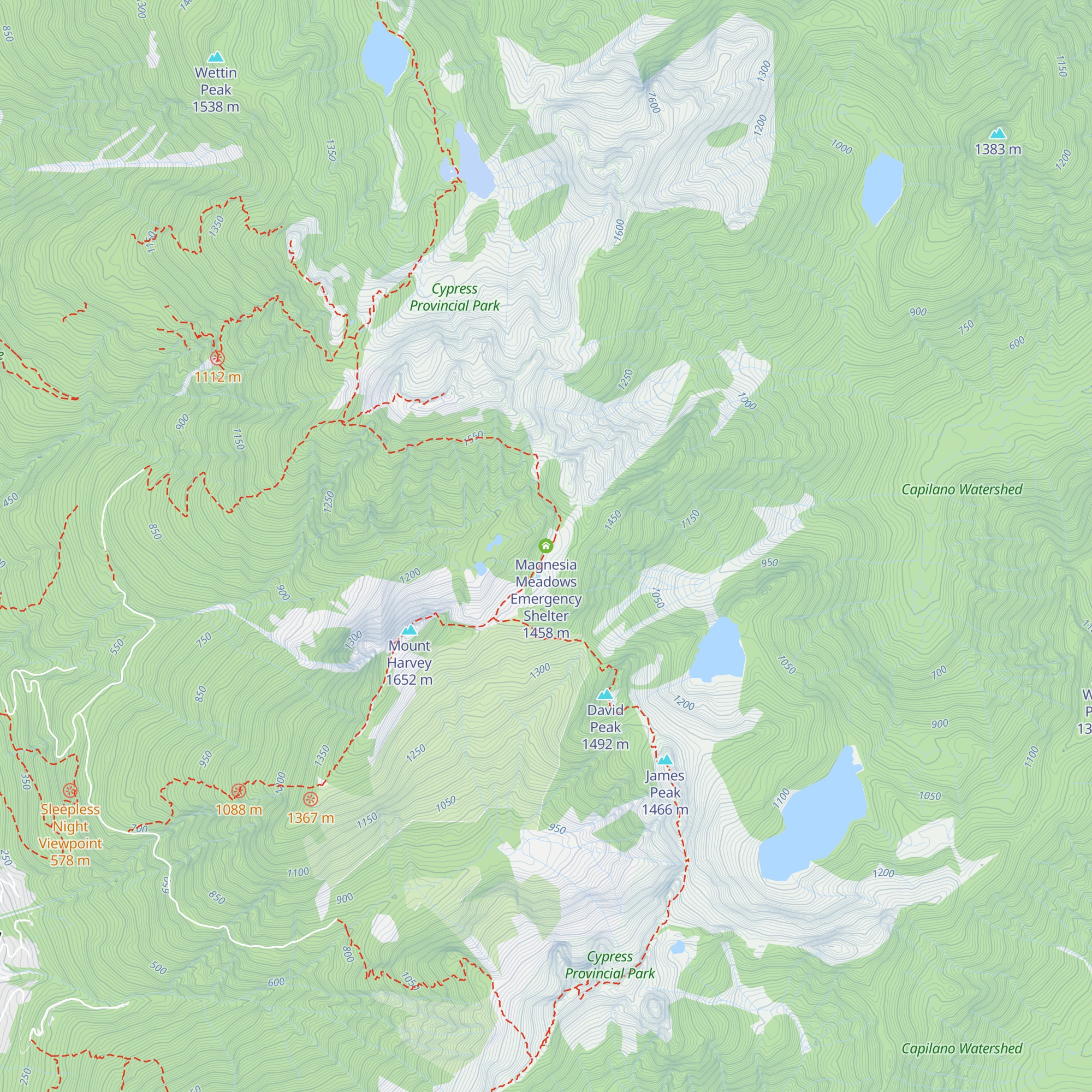 Magnesia Meadows Emergency Shelter map