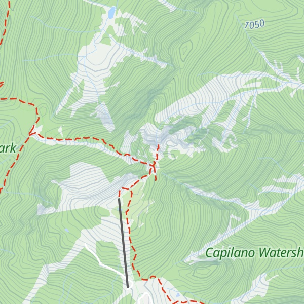 Map of Mount Strachan (North Peak)
