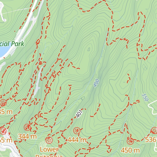 Map of 99 Trials Association Lower Cabin