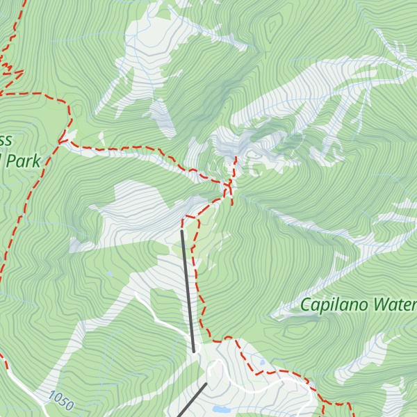 Map of Mount Strachan (South Peak)
