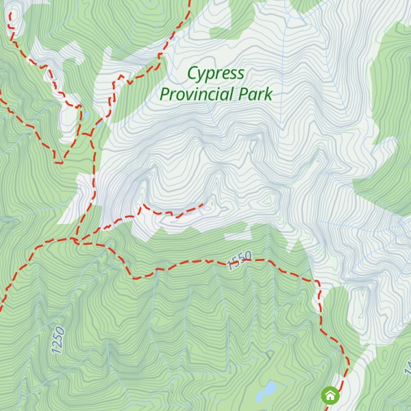 Map of Brunswick Mountain