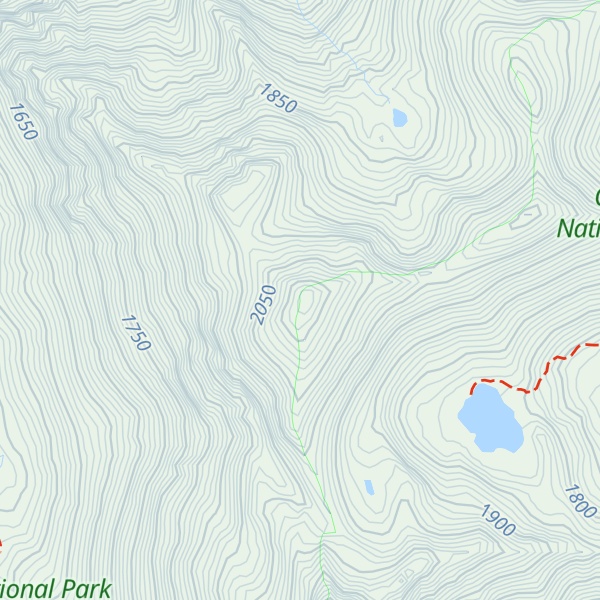 Map of North Petunia Peak