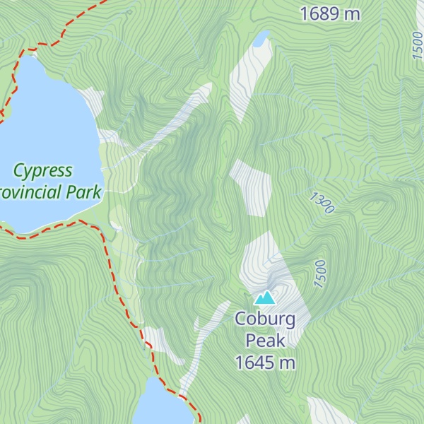 Map of Gotha Peak